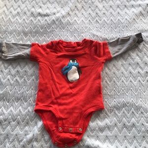 9 month penguin onesie